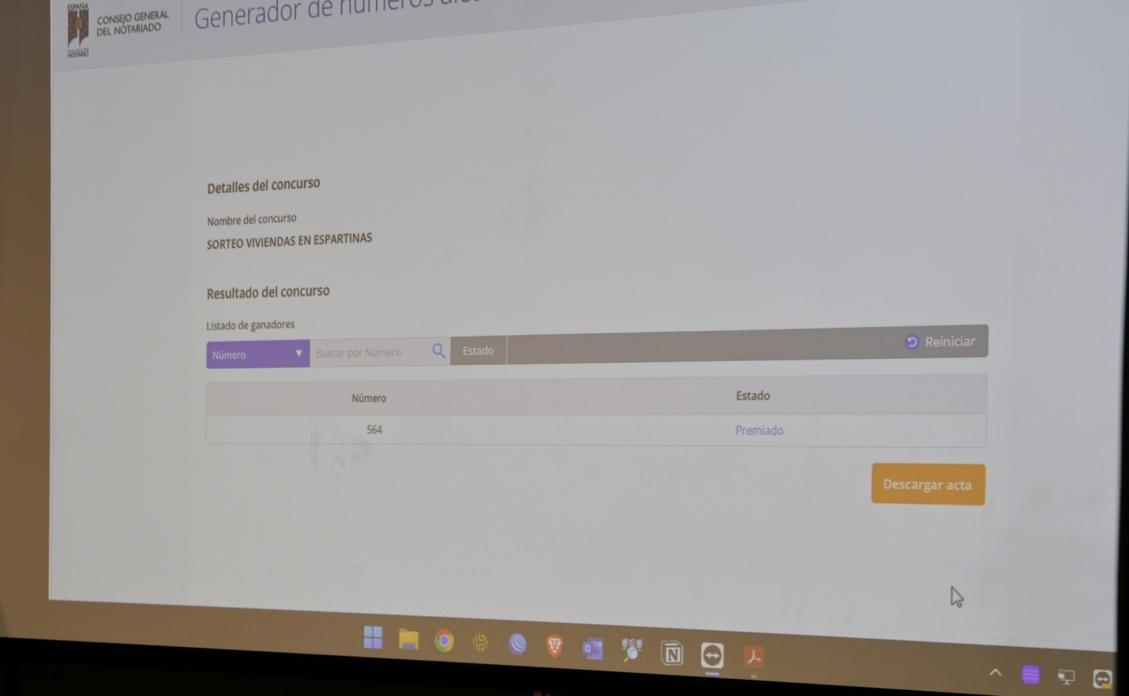 Resultado del sorteo de las 93 VPO de Residencial El Espartal
