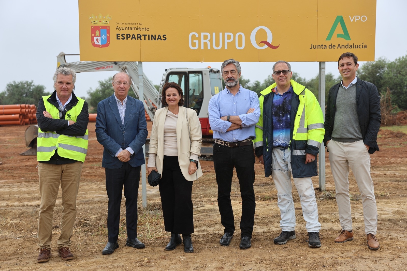 Visita a las obras de urbanización de las 93 VPO de Avenida Omeyas
