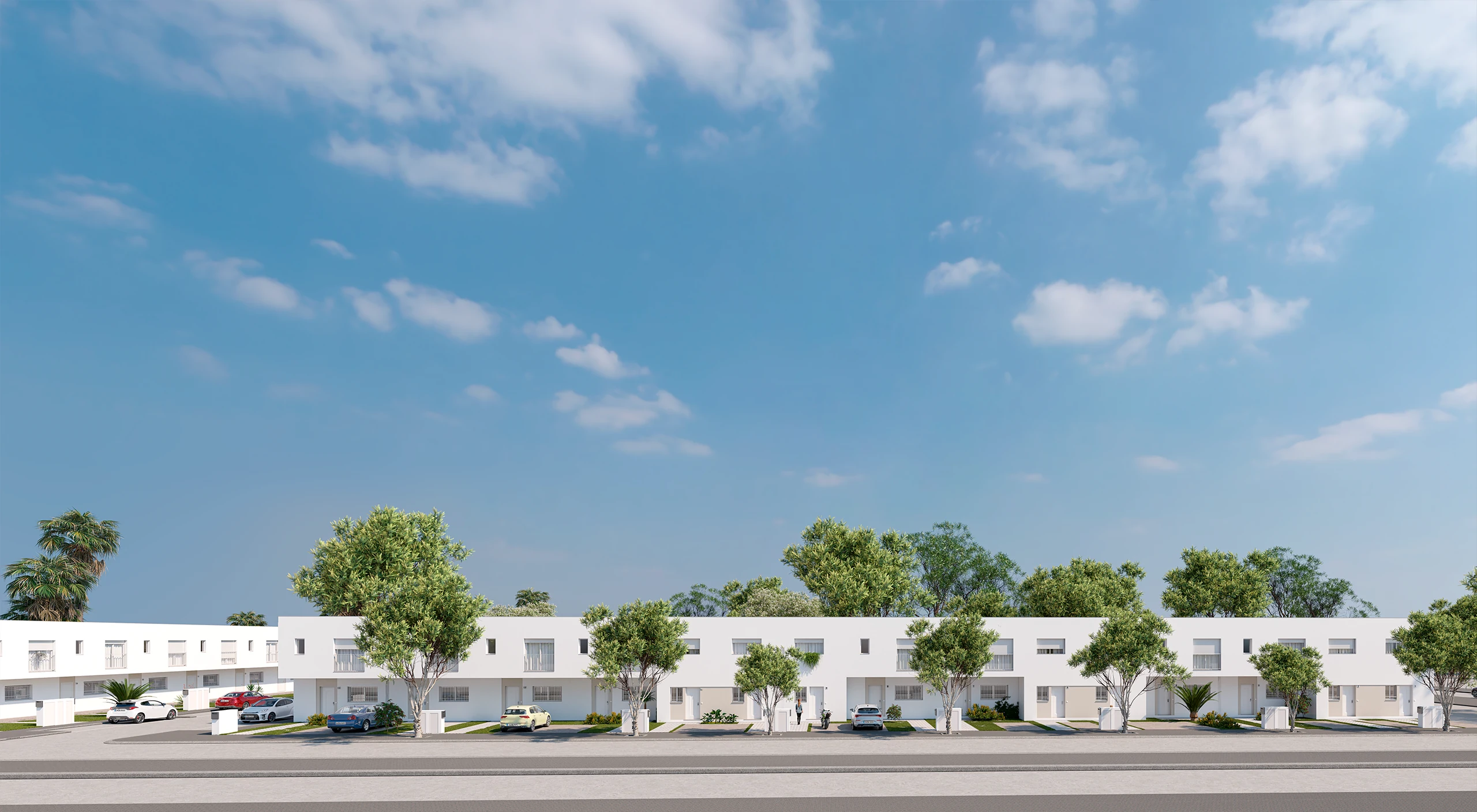 Vista de fachada residencial de El Espartal